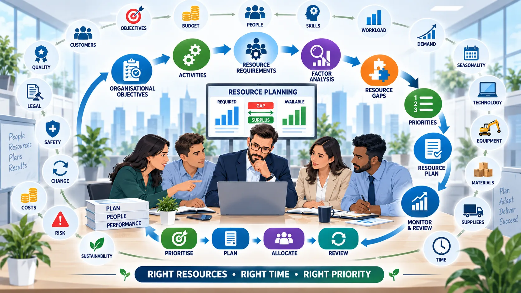 Resource Planning Workflow Infographic
