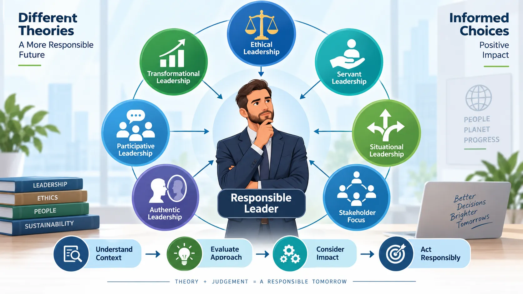 Lesson no 1 : Understand leadership practice in an organisation 2 Responsible Leadership Infographic