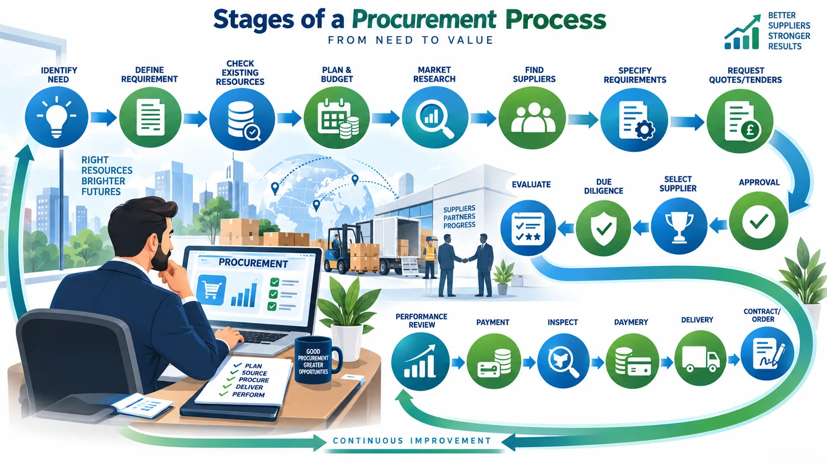 Lesson no 3 : Know how to procure resources 2 Stages of a Procurement Process